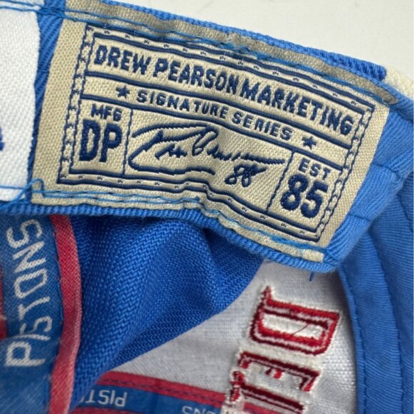 NBA Detroit Pistons Youth Strapback Hat Drew Sportswear Blue Red Classic - Picture 6 of 7